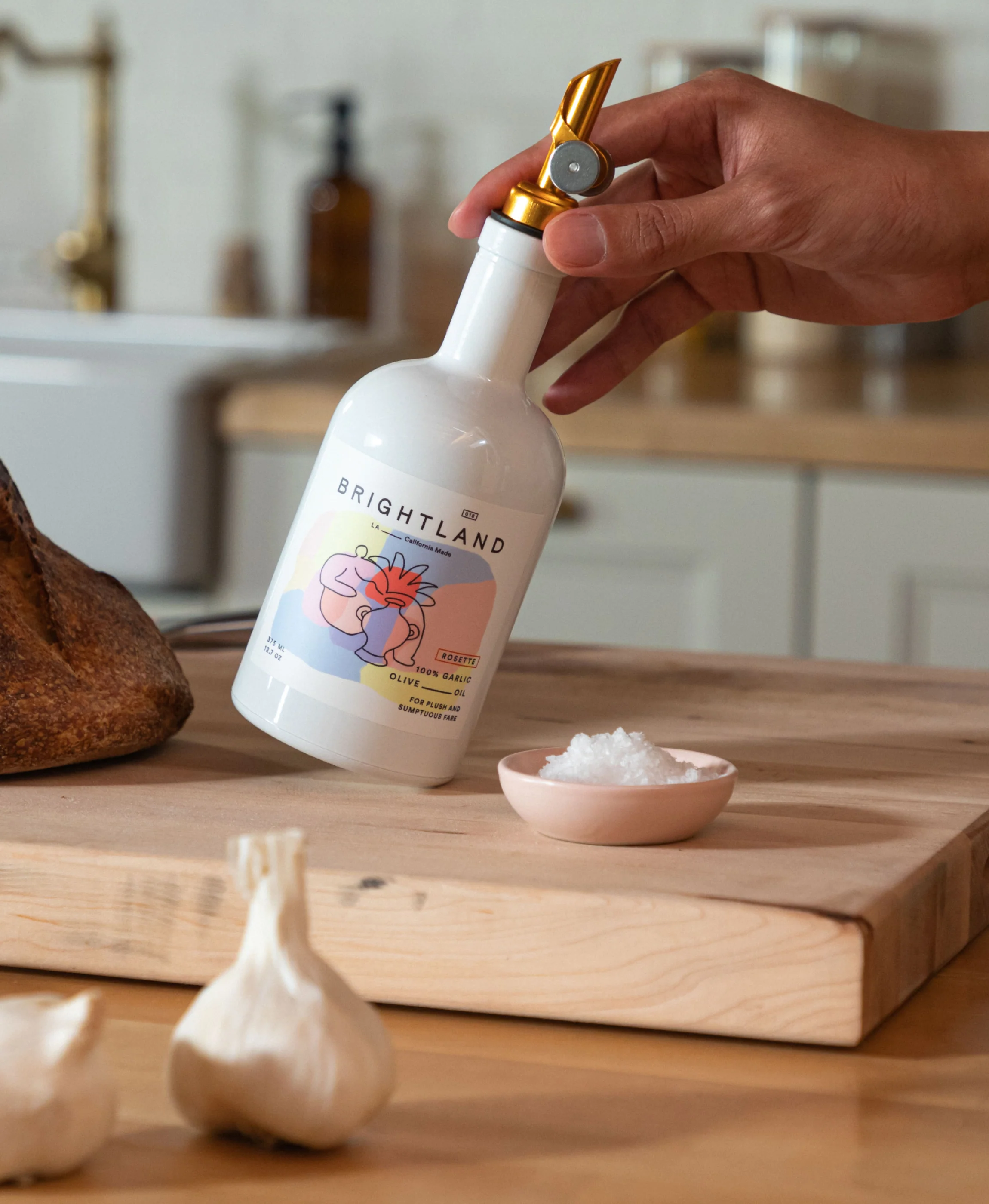 Rosette Garlic Olive Oil - Image 5